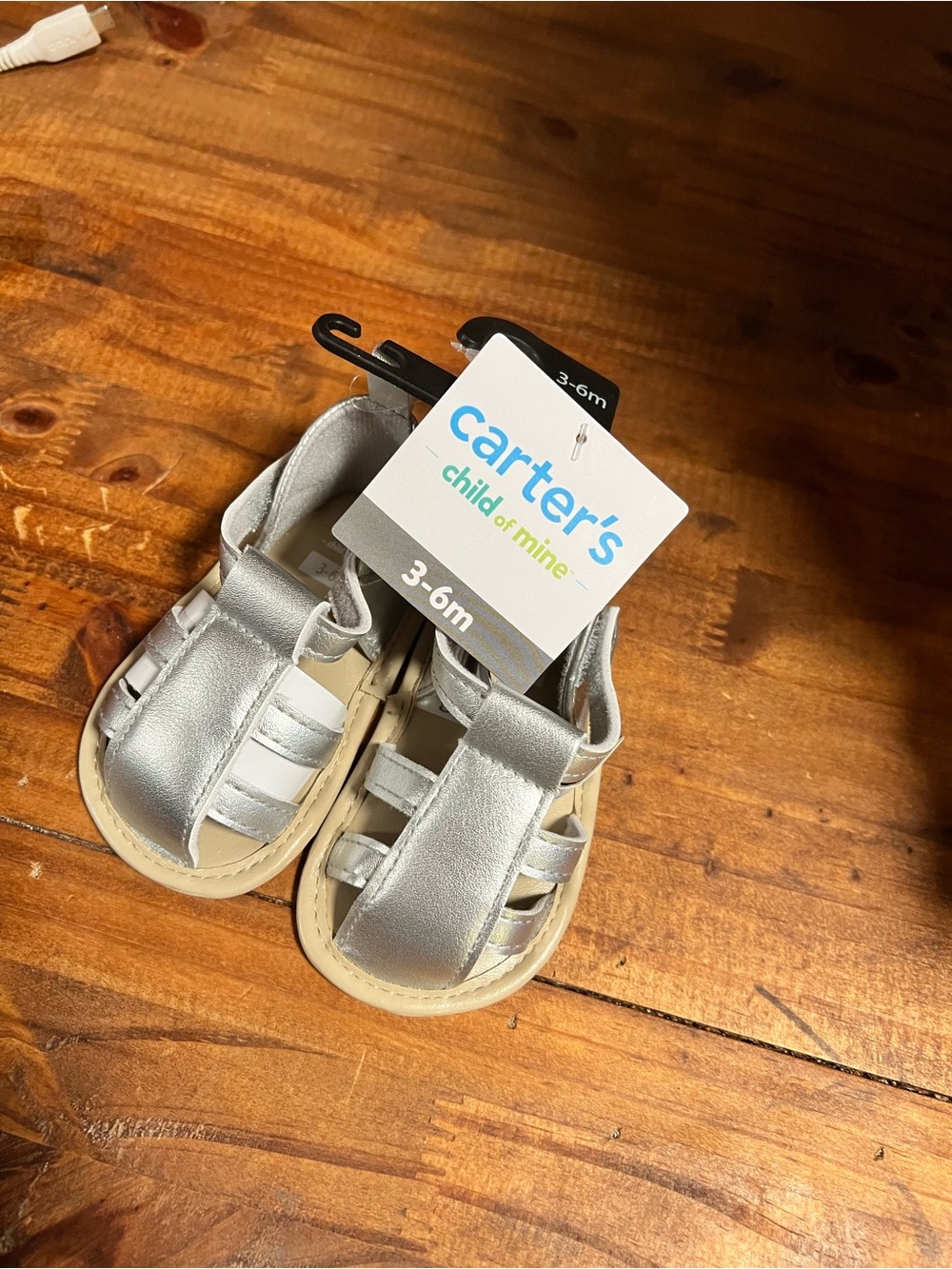 Carter's Silver Baby Sandals